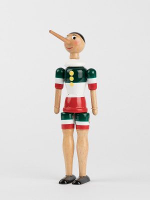 Mastro Geppetto Pinocchio BURATTINO en bois artisanal 60 cm - Art